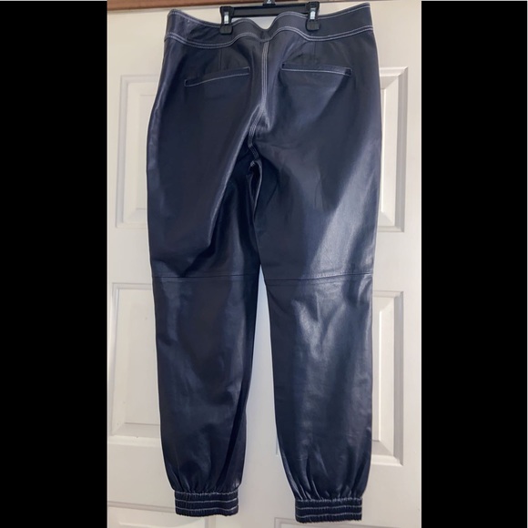 Polo Ralph Lauren Leather joggers !!! Navy - Picture 5 of 8